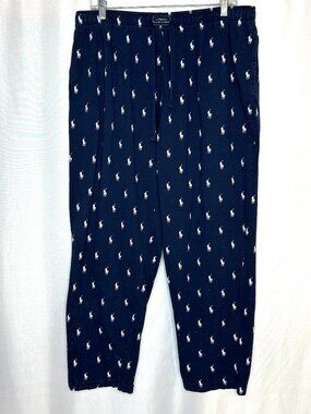 Polo Ralph Lauren Womens Polo Logo Pajama Bottoms, Size: 1X  Elastic Waistband